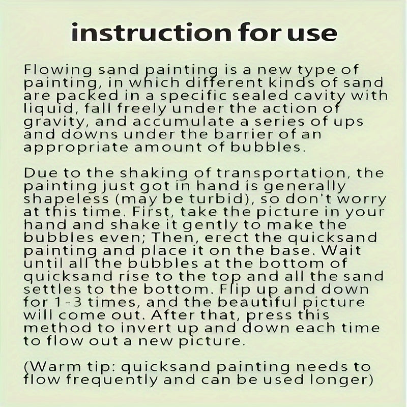 Glass Sand Art - Freestanding Dynamic 3D Quicksand Painting, Home & Office Decor, Ideal for Christmas, Halloween, Thanksgiving, New Year & Universal Celebrations, Angel-Themed, No Electricity Required