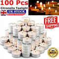 100 Pcs Tea Candles with Aluminum Cups, Clean & Vegan 4-Hour Long Burning Tea Lights For Home Pool Dinner Weddings Aromatherapy