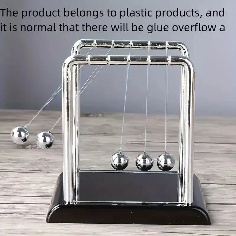 Newton’s Cradle Balance Ball – Steel Physics Pendulum Model for Desk Display. Ideal as a teaching tool, science demonstration, or stress-relief toy. A sleek and modern desktop decoration that combines education, motion, a