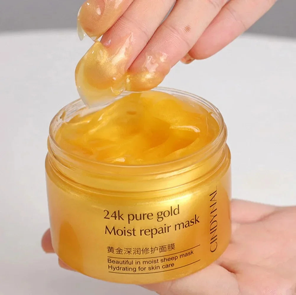 120g Collagen Face Cream – Anti-Wrinkle, Whitening, and Anti-Aging Moisturizer with 24K Gold. A deeply nourishing and firming sleeping mask designed to rejuvenate, hydrate, and restore youthful radiance to your skin.