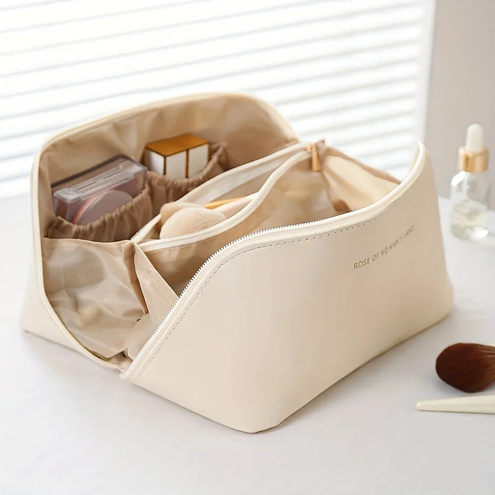 Luxury Makeup Organizer Bag – Women’s Travel Toiletry Case with Zipper. Elegant and functional cosmetic storage pouch designed to keep your beauty essentials organized at home or on the go. Perfect for travel, daily use,