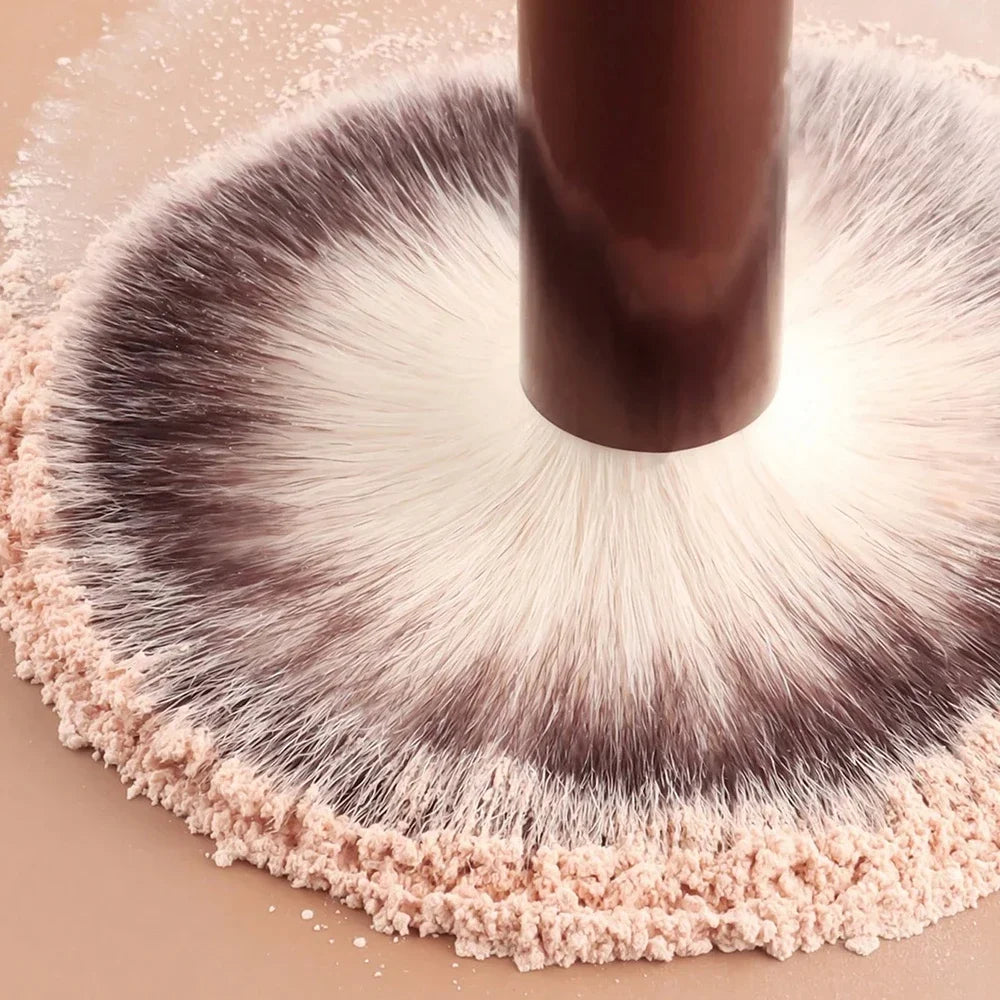 12-Piece Professional Makeup Brush Set with Sponges & Powder Puff. A complete makeup essential kit featuring high-quality brushes for eyeshadow, powder, and blush application. Includes 12 premium brushes, 2 blending sponges,