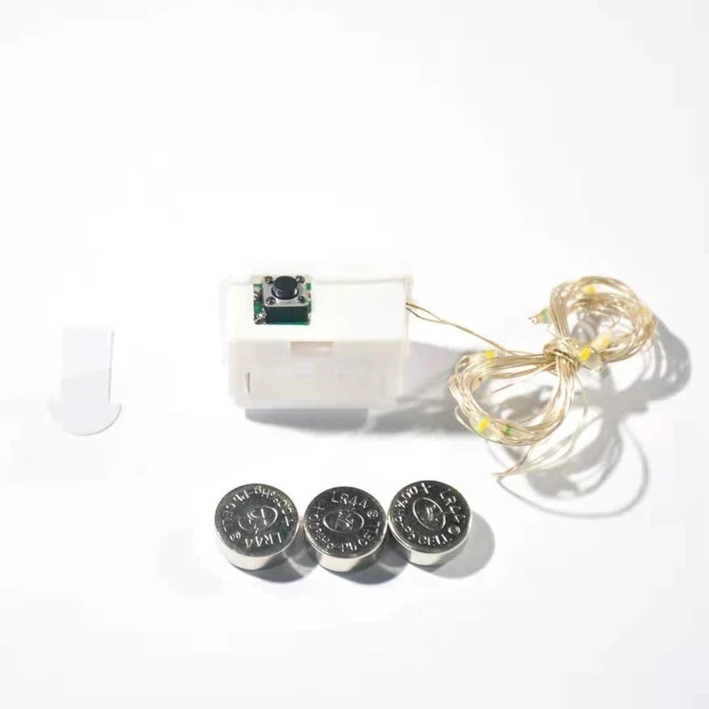 1 / 5 / 10 pcs Fairy String Lights – Battery-Operated LED Lights for Home, Bedroom, Garden, Wedding, Christmas, and New Year Decorations. Perfect for adding a warm, magical glow to any space or festive occasion.