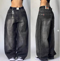 Unisex Streetwear Baggy Jeans – Washed Multi-Pocket Design.Y2K-inspired hip-hop and Harajuku style with a high waist and wide-leg fit.Durable, comfortable, and built for bold everyday looks.